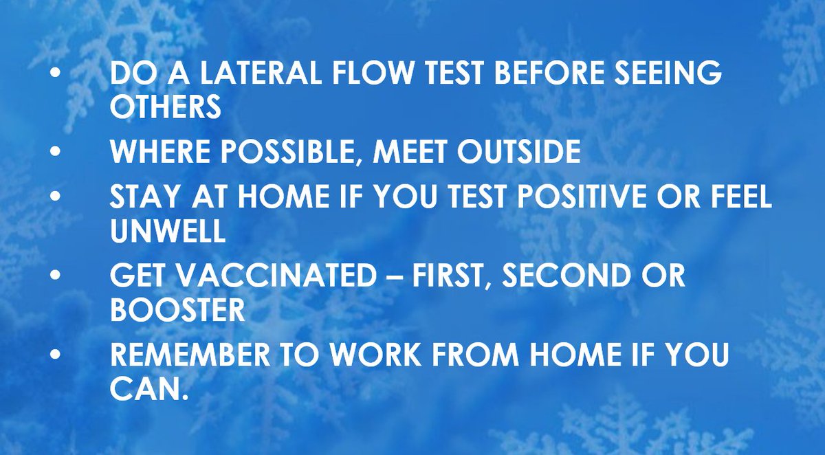 COVID-19 numbers are high and rising. Our rates are among the highest in the country. To help slow the spread and protect you and your loved ones, please think carefully about who you see over Christmas and think twice before meeting vulnerable friends and family members.