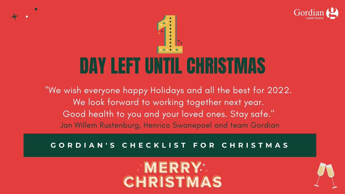 GordianSA's tweet photo. 🎄The wait is almost over. We hope you have benefited from our checklist in the run-up to #Christmas. #Happy #Holidays! 🎅🤶 https://t.co/47XqF3TTFZ