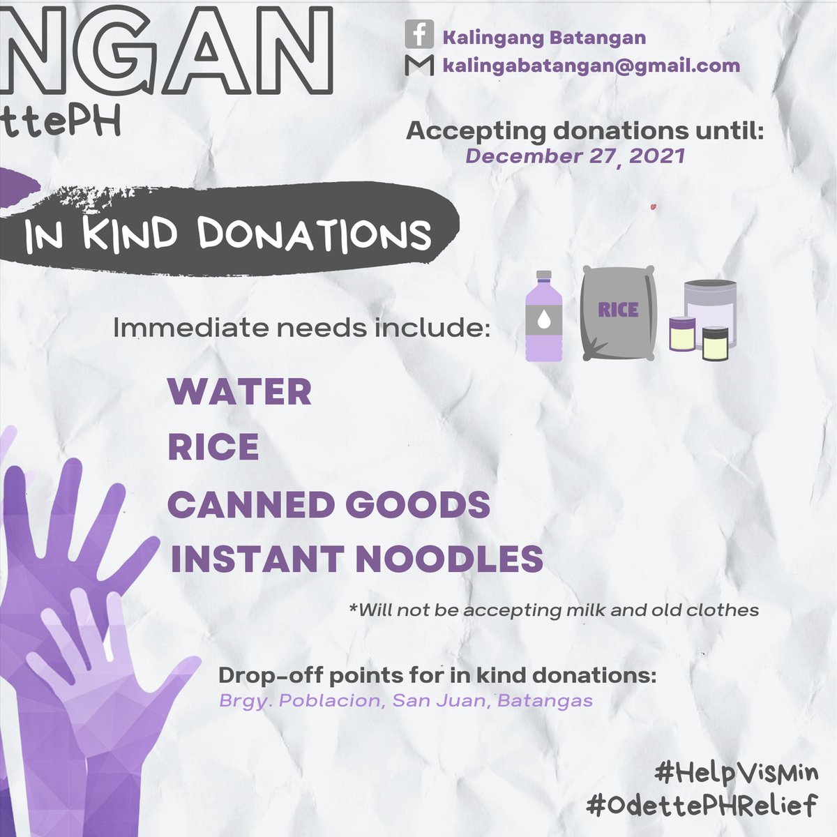 alvinestimadora's tweet photo. NAMAMASKO PO! π²βοΈ
Help us raise funds for the benefit of our kababayans who were devastated by #OdettePH! Any amount is of great help. RTs are also appreciated!
#HelpVisMin #OdettePHRelief https://t.co/Sks3bcv4NP