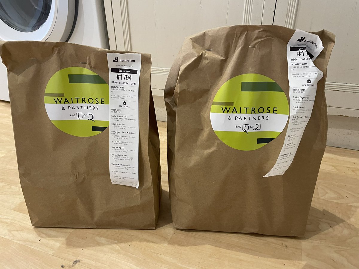 Ran out of milk and needed bread and couple of other last minute items, couldn’t face a trip to the supermarket on Christmas Eve, 🤔 Deliveroo genius 30 mins later it arrived awesome