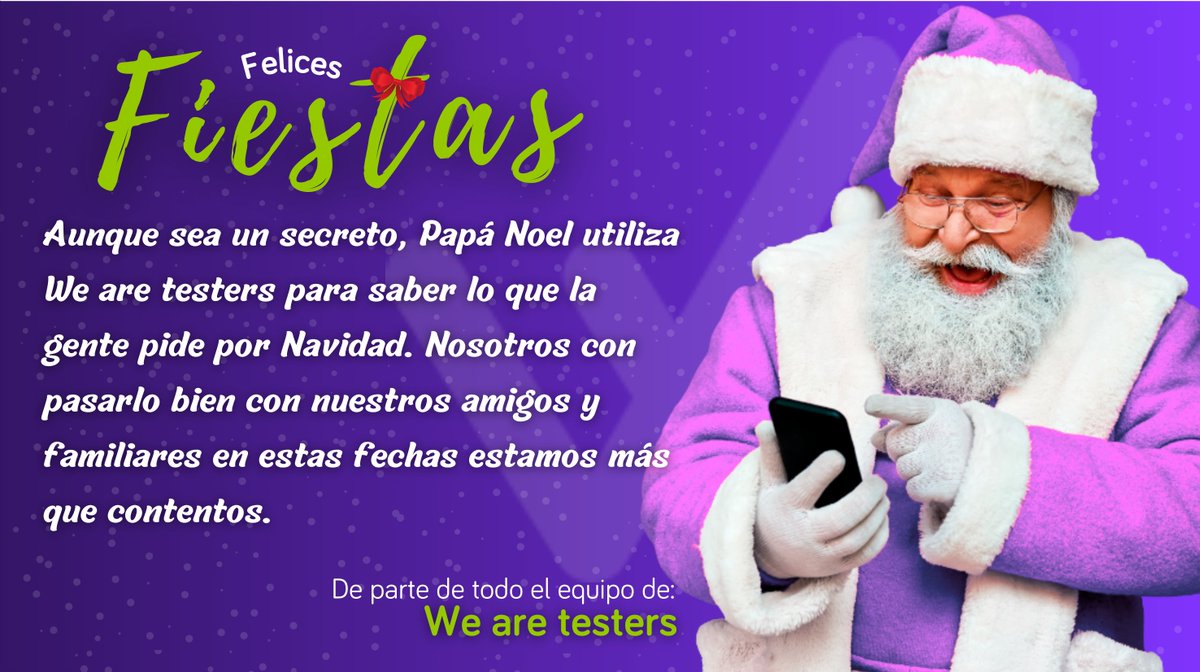wearetesters's tweet photo. 🟣¿Carbón o unos calcetines estas Navidades Tester? 🟣Nosotros nos quedamos con los WATcoins para disfrutarlos en lo que queramos 🤪. 

Felices fiesta de parte de todo el equipo de We are testers 🥳. https://t.co/GtAlHZQhUk