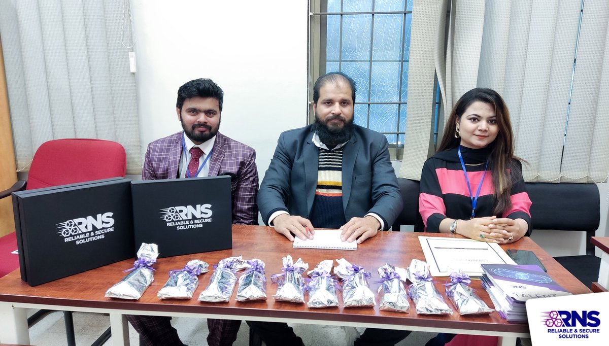 GenesisLabCom's tweet photo. RNS Solutions was invited at the Comsats University Islamabad open house job EXPO.
We conducted interviews and visited all the final year project displays. We were able to identify brilliant talent  and gifts were presented to shortlisted candidates

#rnssol #recruitmentdrive https://t.co/4y2FL4Zb9S