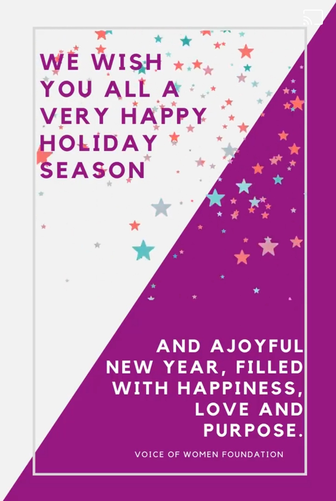 Voice Of Women Foundation Thanking You All For Your Continued Friendship Loyalty And Support Happy Holidays And Merry Christmas Please Stay Safe And Healthy And See You Again Very Soon