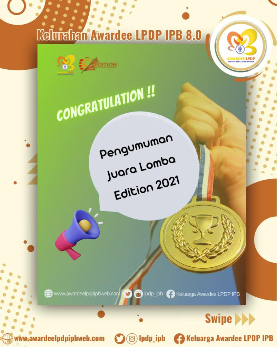 Awardee LPDP IPB tweet media