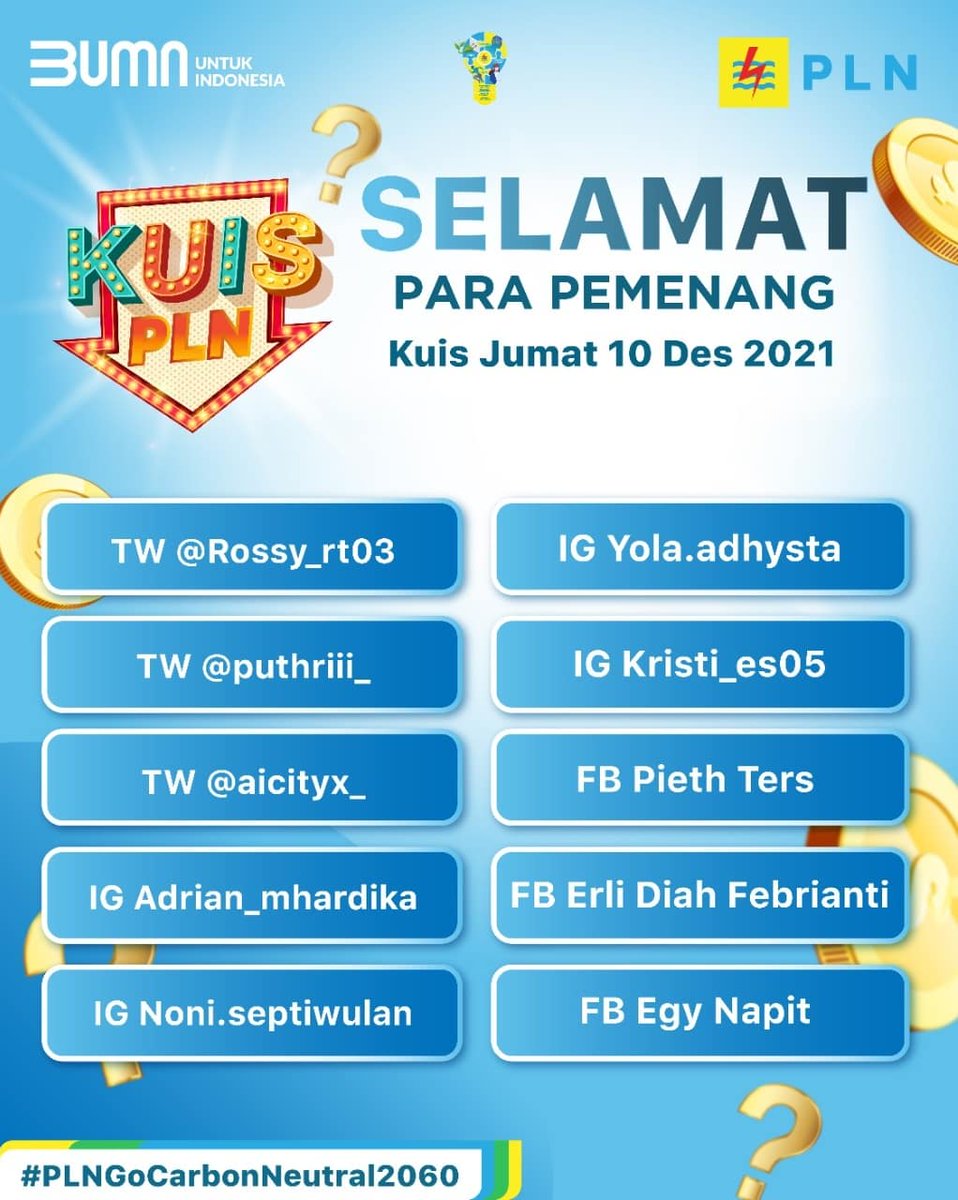 _pln_id's tweet photo. Bisa aja kuis selanjutnya berkaitan sama postingan PLN. Jadi jangan sampai ketinggalan informasi dari PLN.
#PLN #KuisPLN #PowerBeyondGeneration #ChargeIn https://t.co/QdcXuT5FxJ