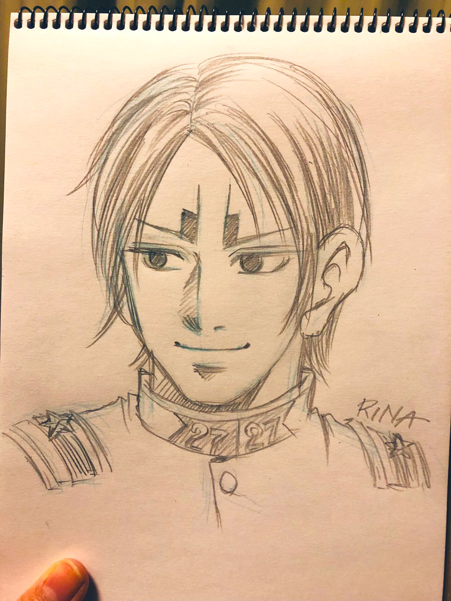 鯉ちゃん描いたことあんまりなかったな。そもそもお絵描きあんまりしてなかったけども。1日遅れだけどお誕生日おめでとう〜✨
 #鯉登音之進生誕祭2021 