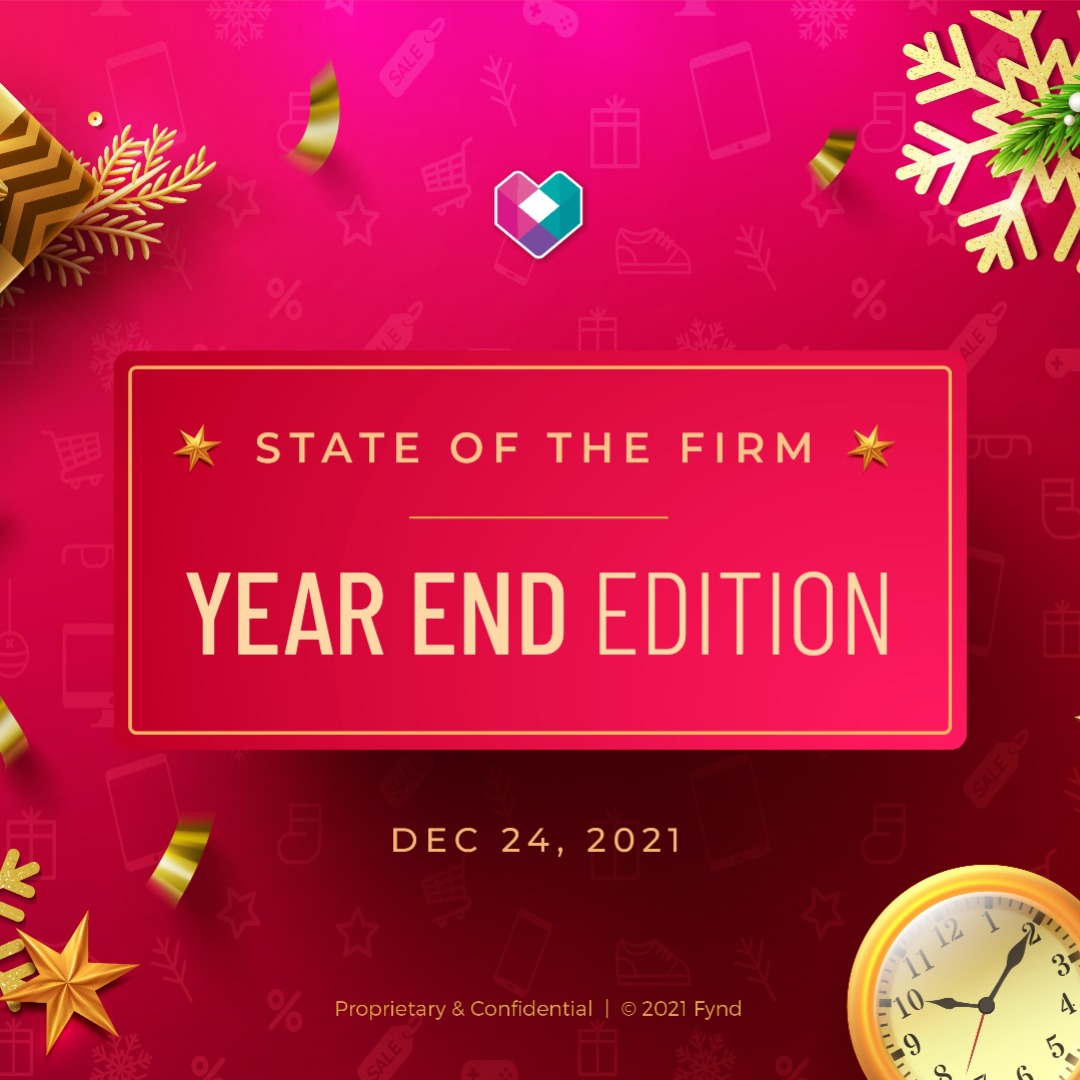 LifeatFynd's tweet photo. [1/4]What better way to end 2021 than a highly motivated &amp; jolly ‘Year-End Edition’ of Fynd’s ‘State Of the Firm’. 

#stateofthefirm #fynd #culture #teambuilding #leadership #goals #objective #lifeatfynd #companyculture #techstartup #leadership #management https://t.co/KSVOGRzqNv