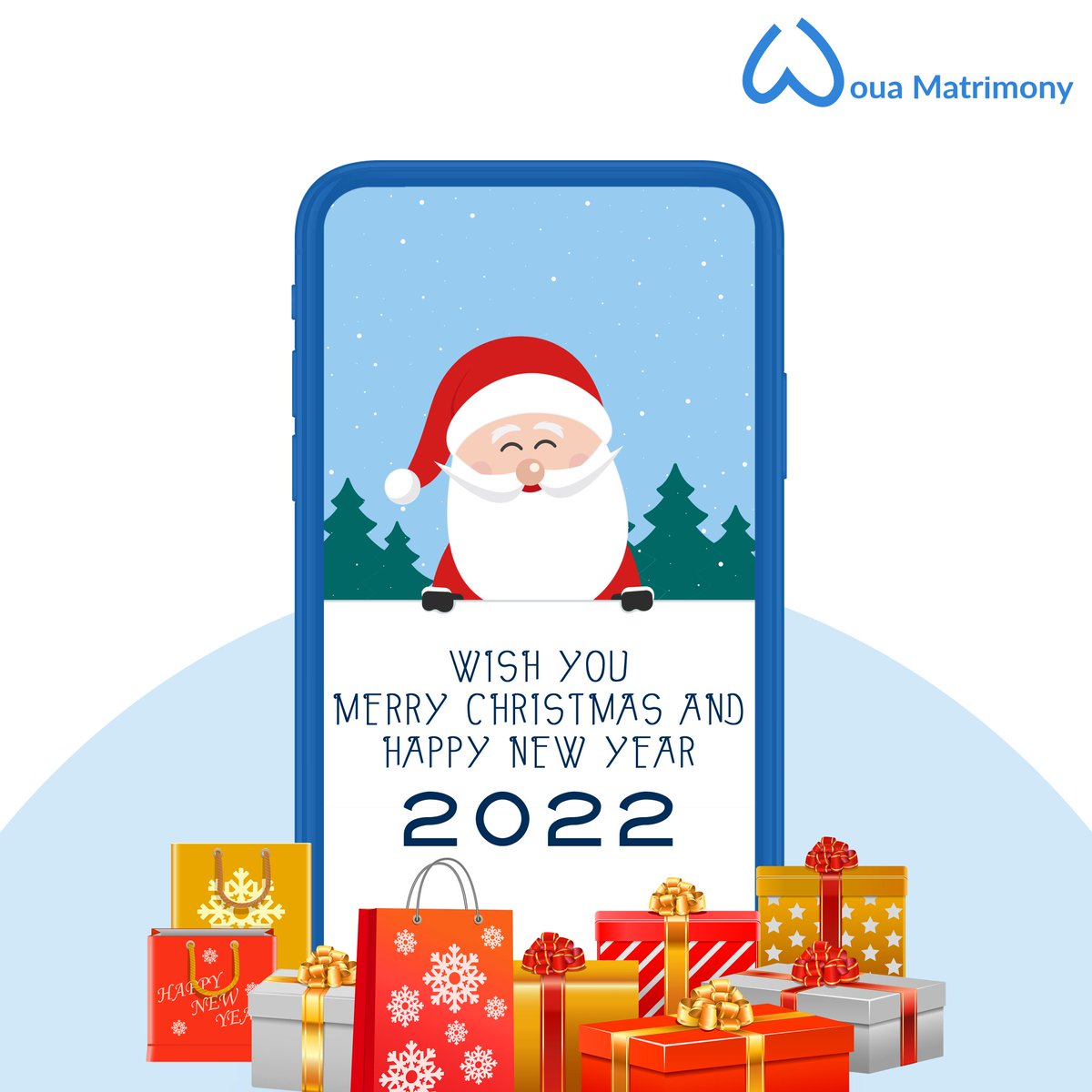 WouaMatrimony's tweet photo. Santa said you’ve been good this year… So here's sending you lots of love this holiday season. Stay blessed and stay happy, always. Merry Christmas! 
#christmas #christmastree #christmas🎄 #christmastime #christmaseve #christmasgifts #christmaslights #christmas2022 https://t.co/ChvNHXYmw2