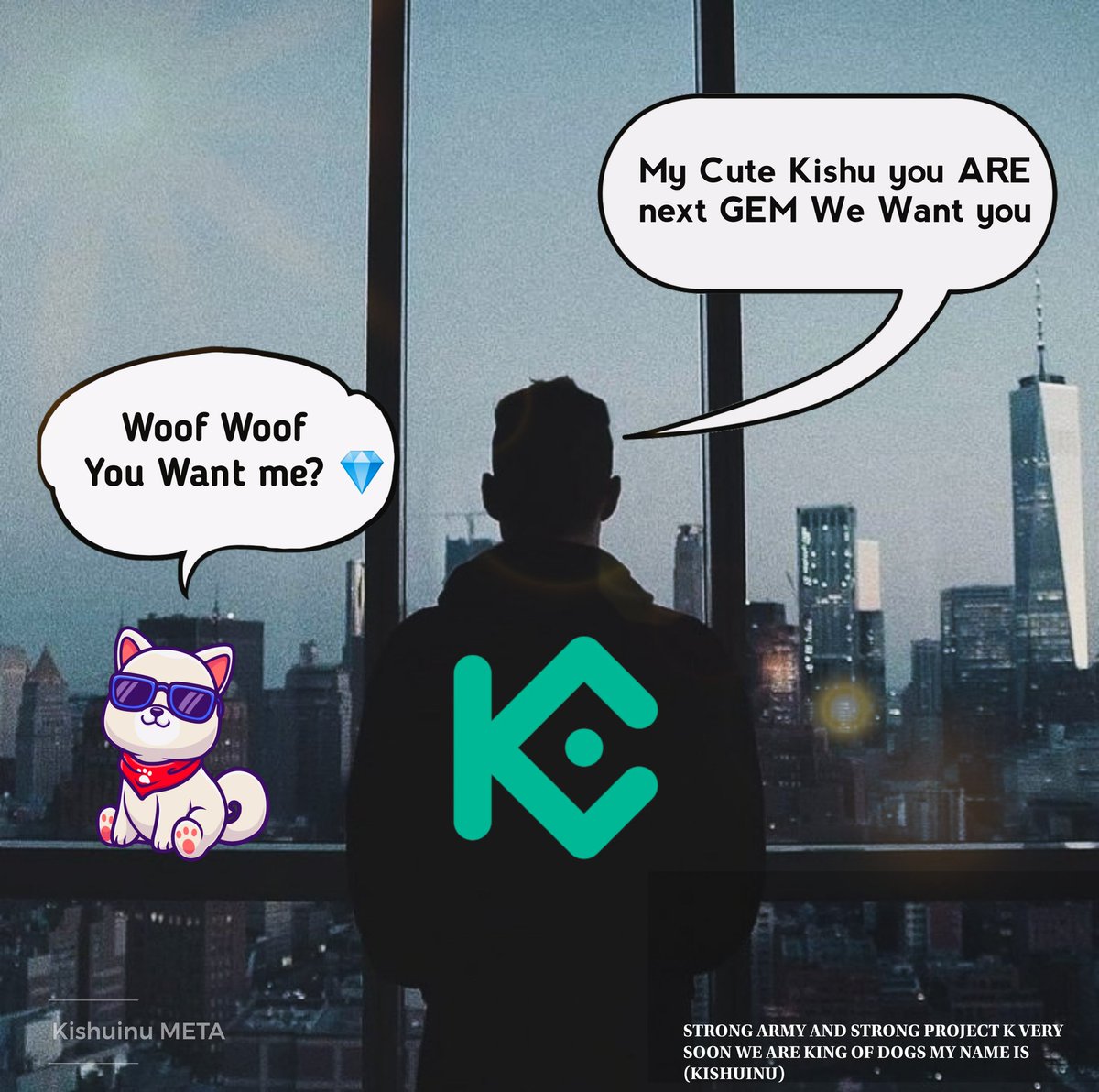 Do you want $Kishu listed on <a href="/kucoincom/">KuCoin</a> ? 🚀 if this is what you want, then add your comment and tag <a href="/lyu_johnny/">Johnny_KuCoin</a> and <a href="/kucoincom/">KuCoin</a>

We are Next GEM Because 
1-Kishuverse
2-Kishu NFT COLLECTION
3-PROJECT K
4-Phase 5
5- 2 Billion Marketcap 
#kishuarmy #kishuarmy #KISHU
#KishuInu