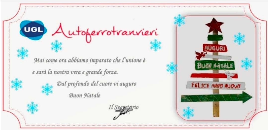 Autoferro_Ugl's tweet photo. Auguri a Voi ed alle Vostre famiglie, @Autoferro_Ugl! @FmMilloch https://t.co/97PoUA2Wmn