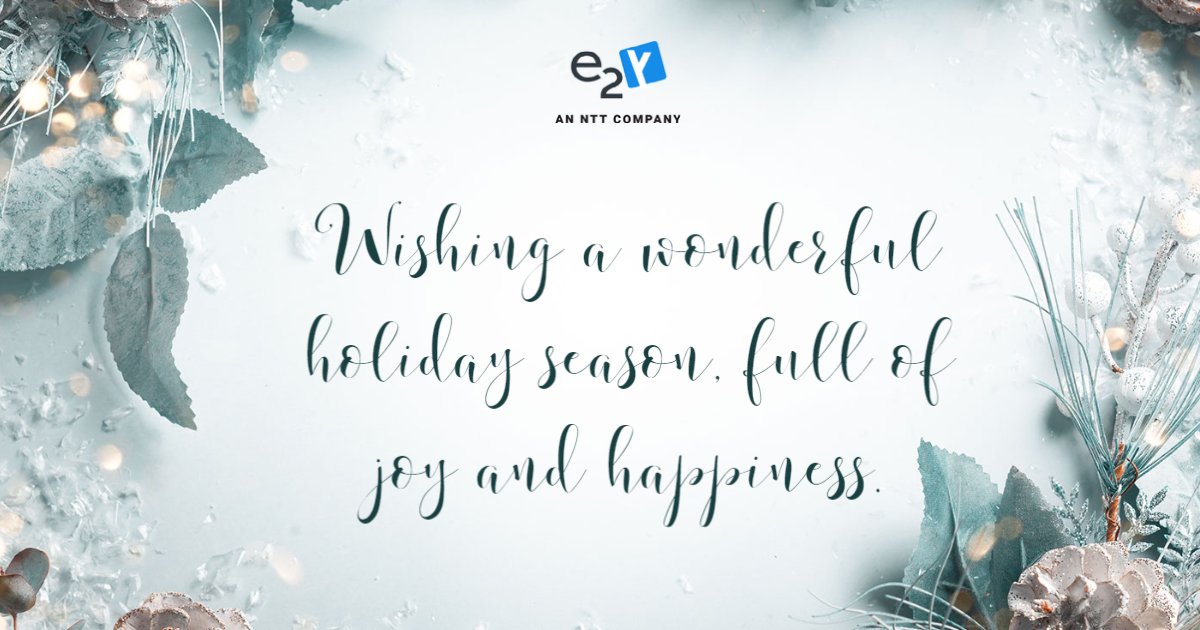 We wish you all a wonderful holiday season, full of joy and happiness.
Enjoy and stay safe.
The e2y team🎄
