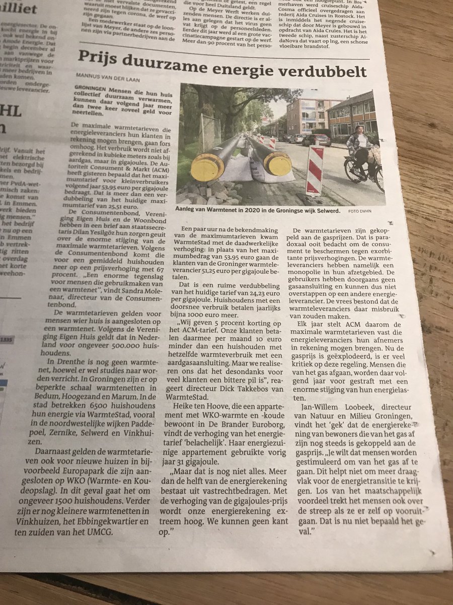 Verduurzamen wordt nog duurder! Energie moet betaalbaar blijven, voor iedereen!