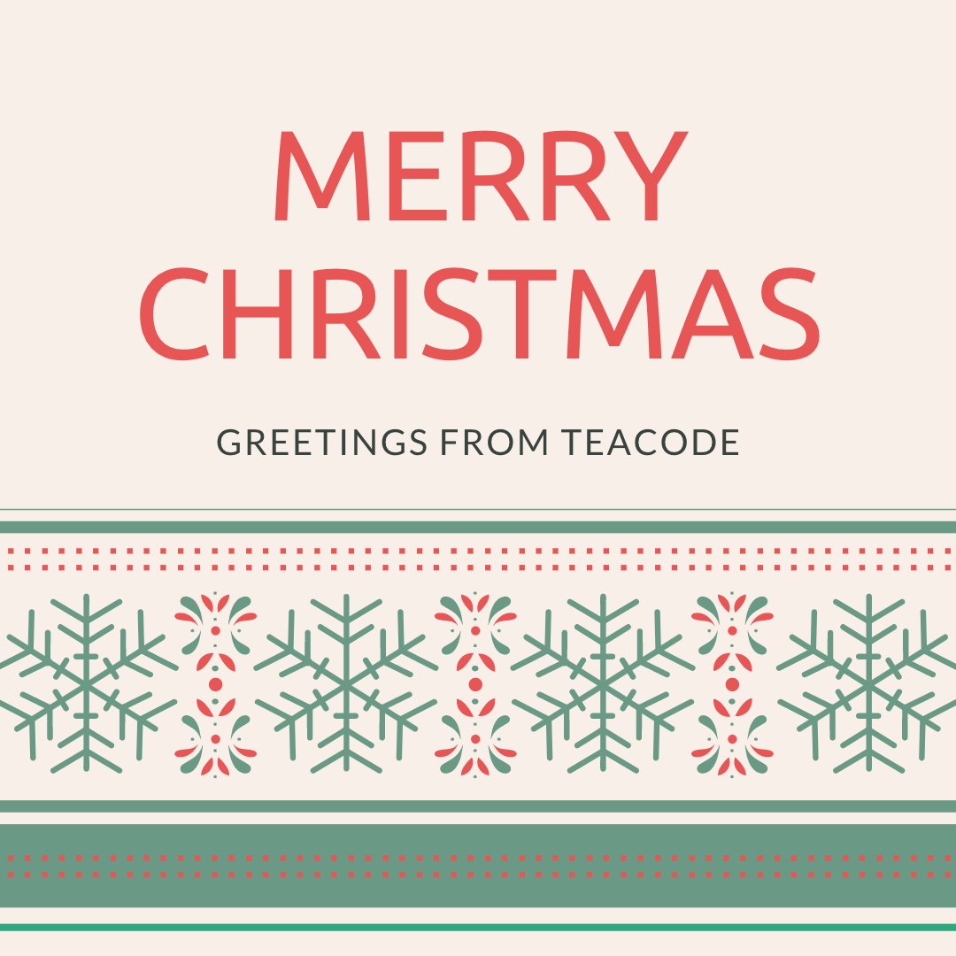 Merry #christmas and happy holidays to all of you out there! 
May this time spent among your dear ones bring you peace and joy💚 May all your deepest dreams come true. Have the most wonderful time of the year⛄
#christmas2021 #wintertime #javascript #coding #teacode #womenwhocode