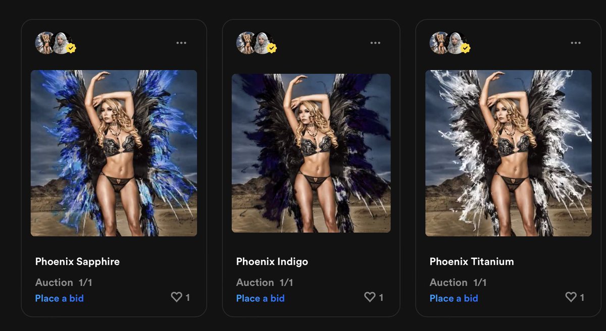 MonikaJensen1's tweet photo. New NFTs available https://t.co/K8yCerMyzG #NFTs #NFTCommunity #nftcollector @TheNFT_Hub @NFT #art #crytpo #monikajensen #nftcollector #nftart #gamergirls #phoenix #mjhottie https://t.co/5lZbqKKYrF