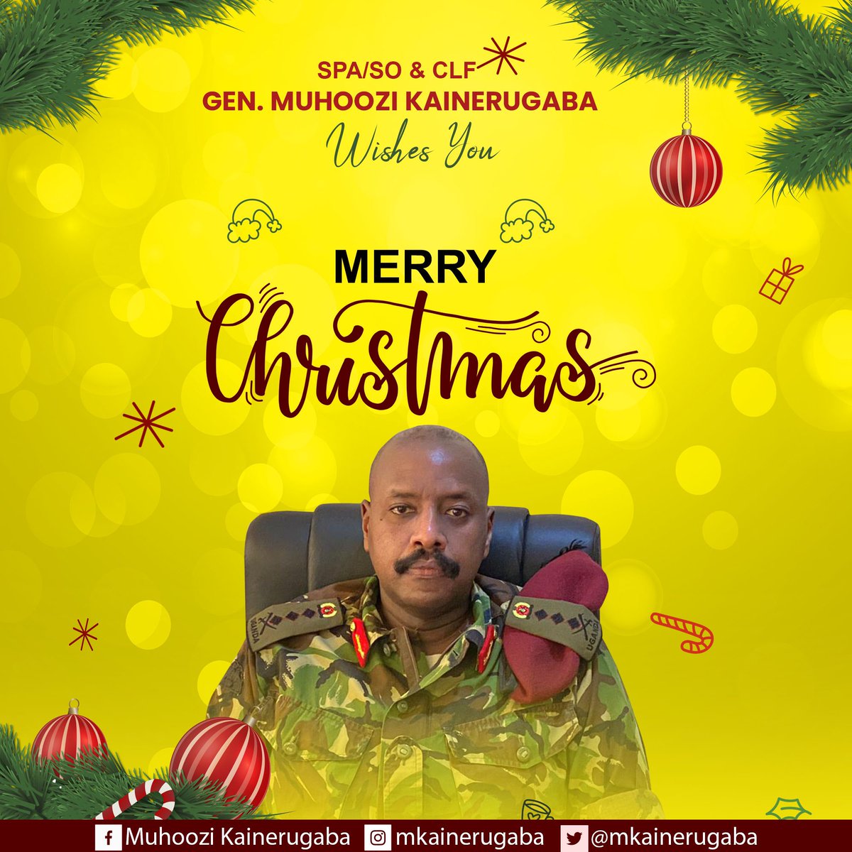 The Christmas Blessing On The 2022 Muhoozi 2026 🇺🇬'S Tweet - "May The Christmas Blessing Be With You Today  And Tomorrow. Merry Christmas And Happy New Year 2022. #Mk2026 " - Trendsmap