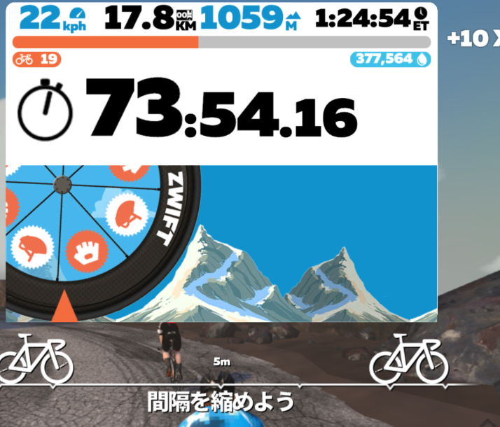 40yoCycling's tweet photo. 前より、3minほど縮んだ。これは強くなったというより、Zwiftの山登りとか、緩急の付け方なれたって感じだなー。ちゃんと力を使い切って、最後死にそうになれた。

#RoadToSky #Zwift #富士ヒル https://t.co/6cgEX7j5BY