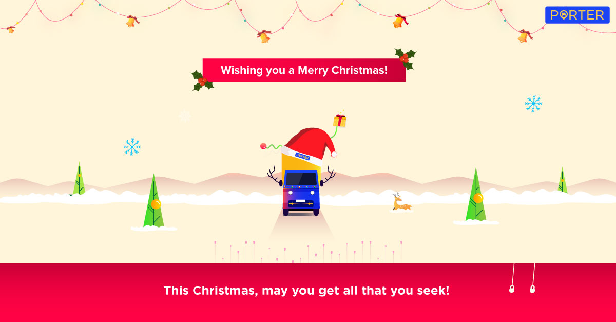 Jingle Bells!🔔 
Celebrate the season of joy and gifting by sending a customized wish here: bit.ly/por-tw-25-12-2…
NOTE: For better sharing experience, use Chrome browser & mobile. 

Send 🚚 #giftsofjoy🎁 with Porter’s fleet starting @ ₹30: bit.ly/por-tw-25-12-21

#Christmas