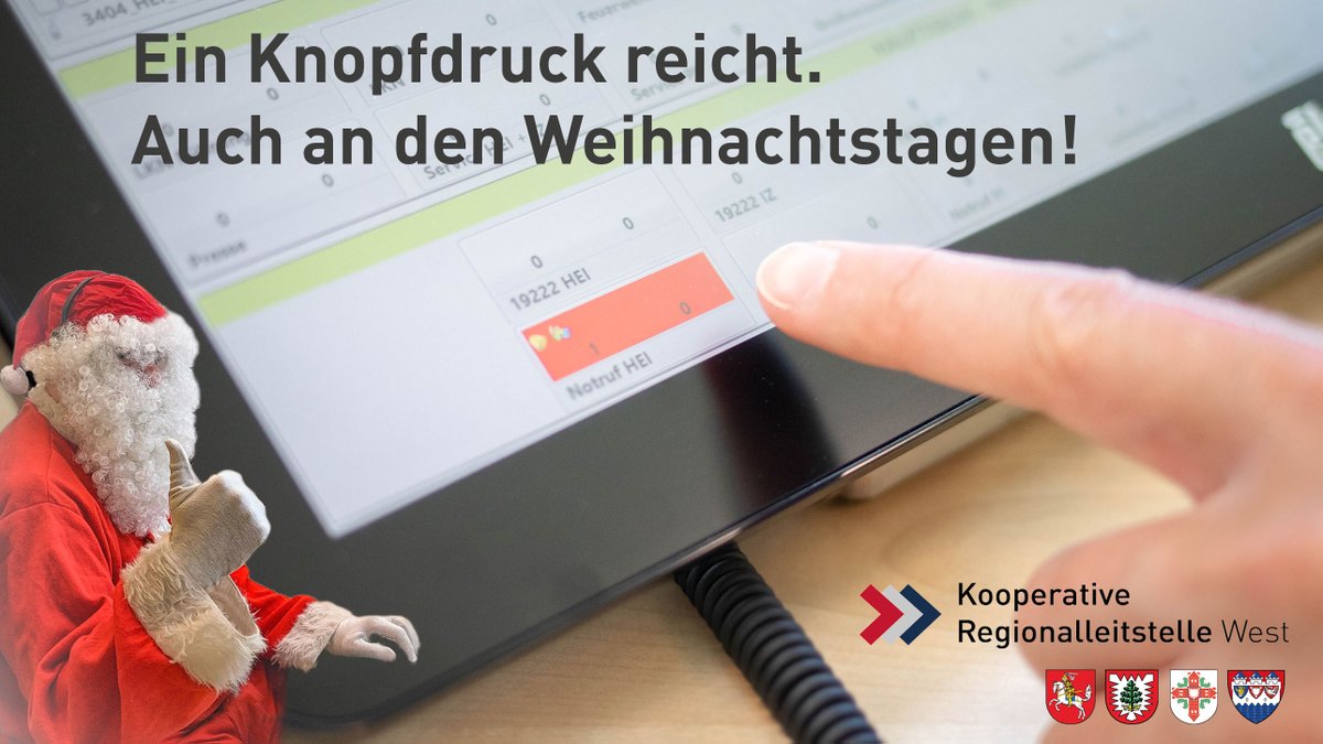 Lebensretter kennen keine Sonn- und Feiertage! 
Aber sie kennen Tage, an denen es guttut, ein ehrliches Dankeschön zu hören.
Euer Team der KRLS West sagt Danke an alle ehren- und hauptamtlichen Kolleg*innen und wünscht besinnliche Festtage und viele freie Zeit für eure Familien