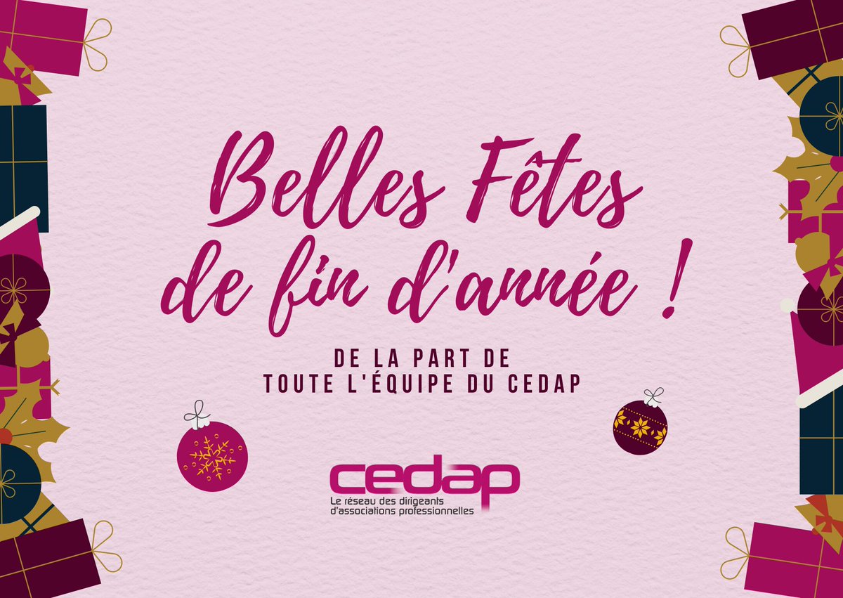 cedap_assopro's tweet photo. Le Président du Cedap, @MatthieuRosy, le Conseil d'Administration et toute l'équipe, Frédéric Cuchet, Cécile Lavignac et Hugo Djelloul vous souhaitent de très belles fêtes de fin d'année ! 🎅

Entre les fêtes, le Cedap reste ouvert aux horaires habituels ! ☎💻 https://t.co/I088ZYtD5T