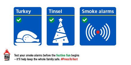 It’s almost time!.. 🔔🕰🎄

But don’t forget to test your smoke alarm.

Have a safe and Happy Christmas!