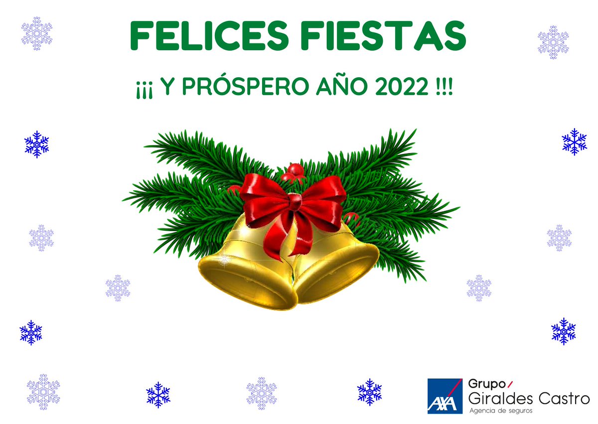 En este año tan complicado queremos agradecer la confianza depositada en nuestra agencia y daros las infinitas #gracias por seguir a nuestro lado. 
¡ Felices Fiestas de parte de todo el equipo del Grupo Giraldes ! 
#FelicesFiestas #Sentidiño #AxaGiraldes
