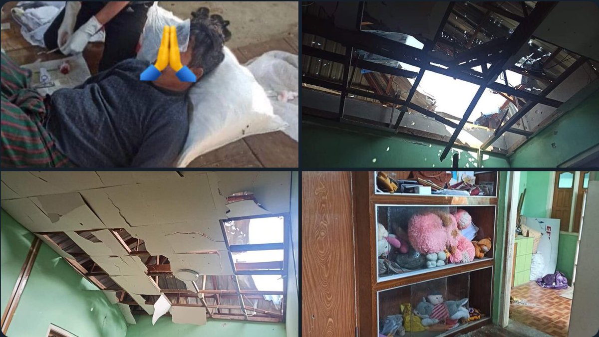 AthenaZaw's tweet photo. @spring21MM @HRWMyanmar @OHCHRAsia @IkoKaren @NDBurma A villager was killed after his house was hit by a junta shell in Bardo Village in Kayah’s Loikaw Township, the Progressive Karenni People’s Force said. 
#PropagandaOfWorld #Dec25Coup #WhatsHappeningInMyanmar https://t.co/Ssx1dMh1gB