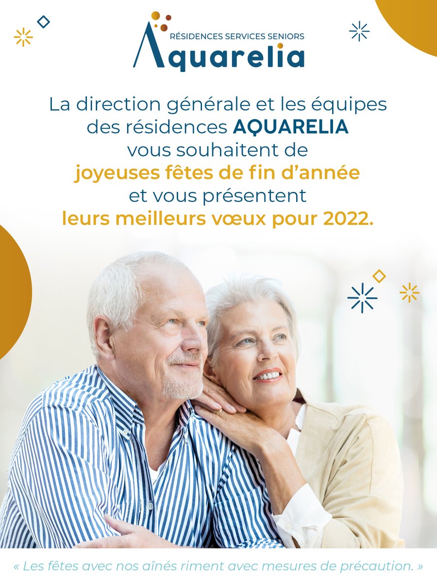 La direction générale et les équipes des résidences AQUARELIA vous souhaitent de joyeuses fêtes de fin d’année.
#residencesservicesseniors #aquarelia #RSS #fêtesdefindannée <a href="/Aquarelia_RSS/">AQUARELIA | Résidences Services Seniors</a>