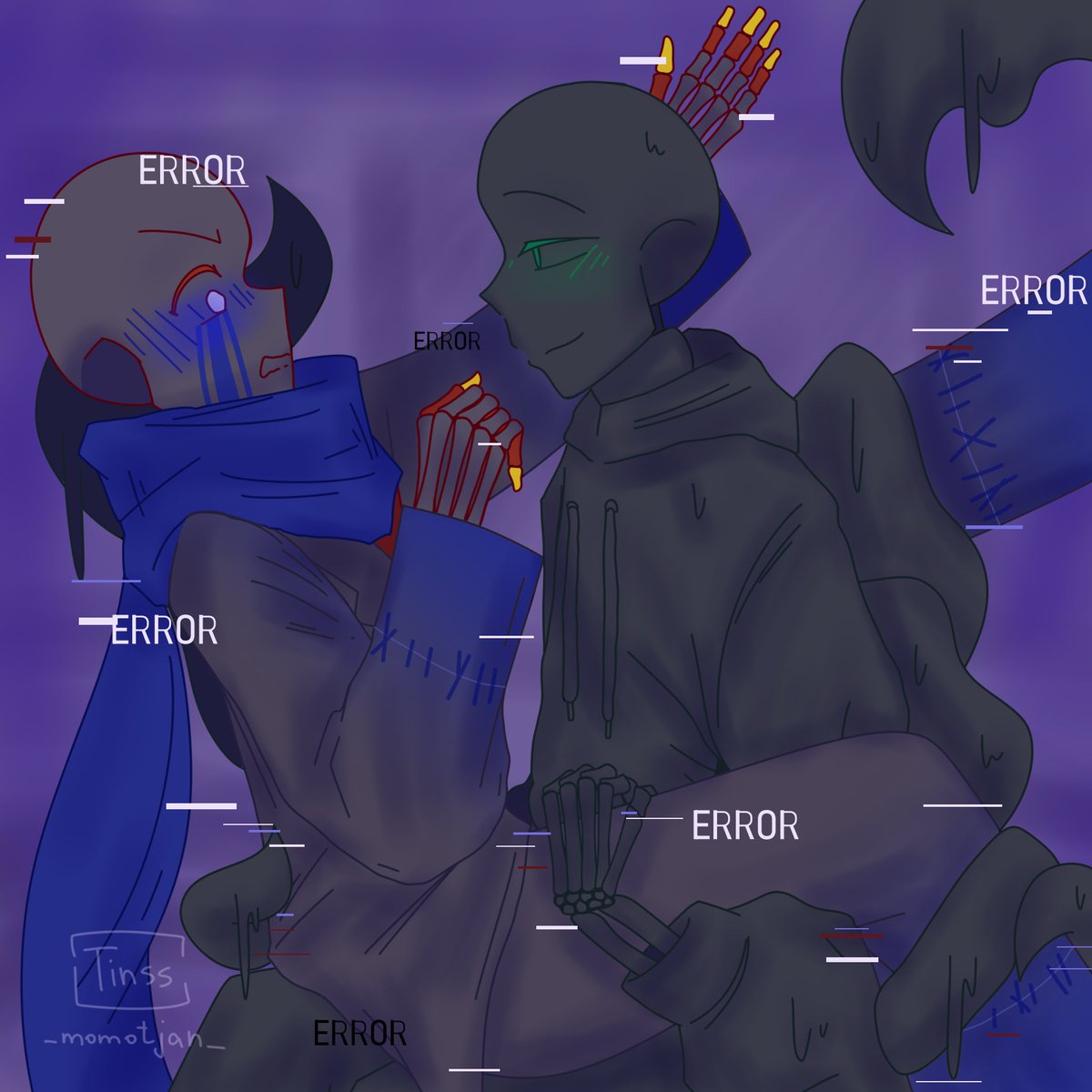 _momotjan_'s tweet photo. ююю, наконец нарисовала свой любимый найтэррор

[ #errormare #nightmaresans #nightmarexerror #undertail #undertaleAU #errorsans ] https://t.co/i5PVYksiJZ