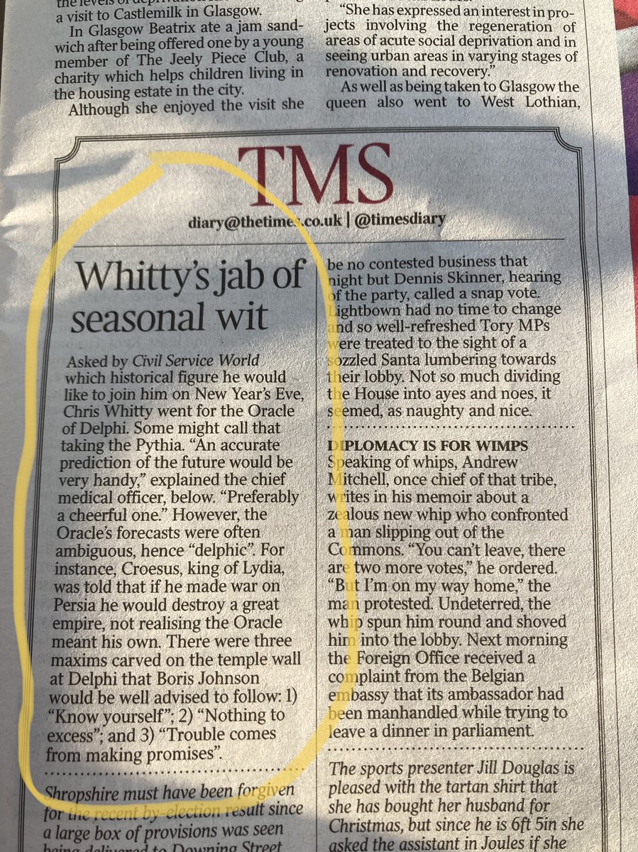 It looks like Chris Whitby is a fan of oracles too!  <a href="/PITHIA_trial/">PITHIA</a> Merry Christmas!