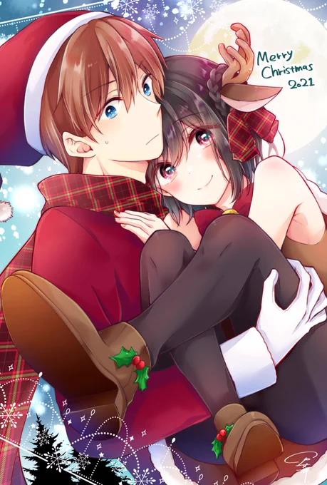 今年は!ちゃんと!ペアで描けましたーー!!♂️♂️

❄️🎄メリークリスマス🎄❄️ #おとつく 
