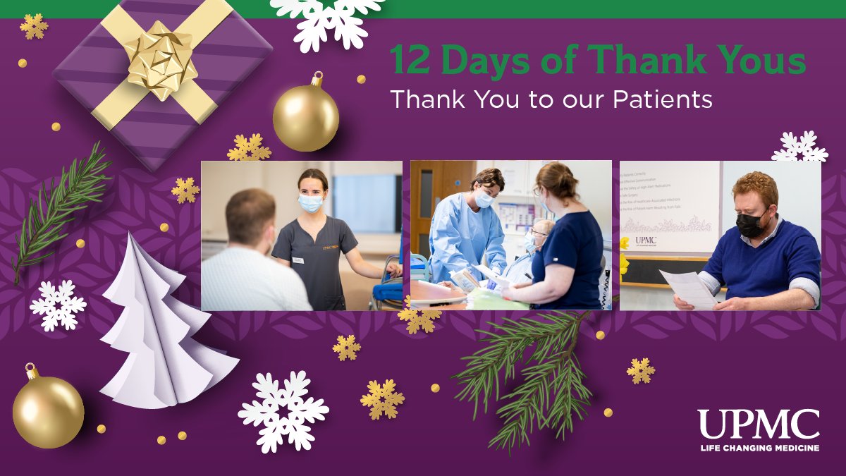 UPMCinIreland's tweet photo. THANK YOU to our patients. Thank you for placing your trust in us to make you better, help you recover, and improve your quality of life. It's been our privilege to care for you. We wish you, your friends and families, a happy and safe Christmas and New Year. #12DaysofThankYous https://t.co/uFQAUQQbU8