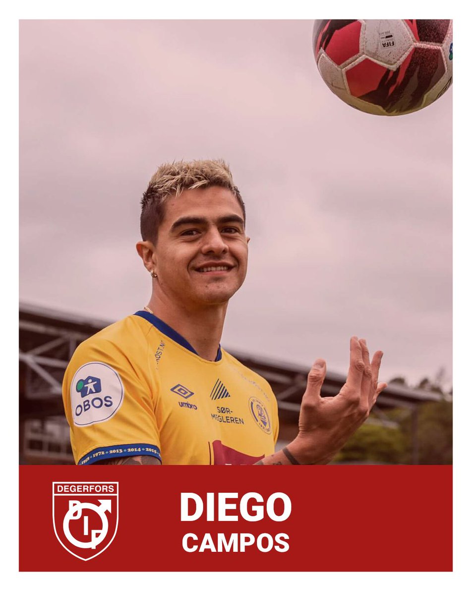 ¡Bienvenido Diego Campos! 🇨🇷

Degerfors IF förstärker truppen med den offensive mittfältaren Diego Campos som skrivit på ett treårsavtal. Läs mer: degerforsif.se/diego-campos-k…

#DegerforsIF