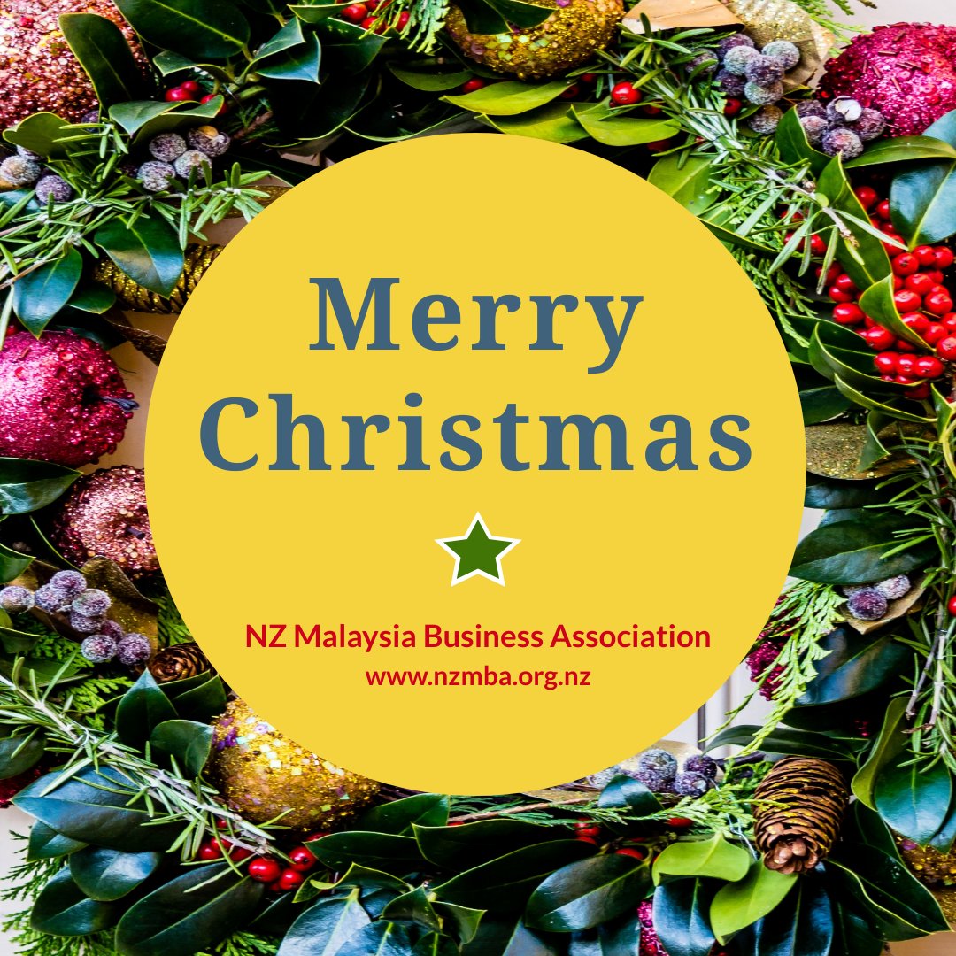 NZMBA1's tweet photo. Merry Christmas and Happy Holidays! Warmest wishes from all of us at the NZ Malaysia Business Association, and our Secretariat, Stace Hammond Lawyers. 

https://t.co/GTIJgVE7ve
https://t.co/pb1jILbUvR https://t.co/rCbj4IzsHX