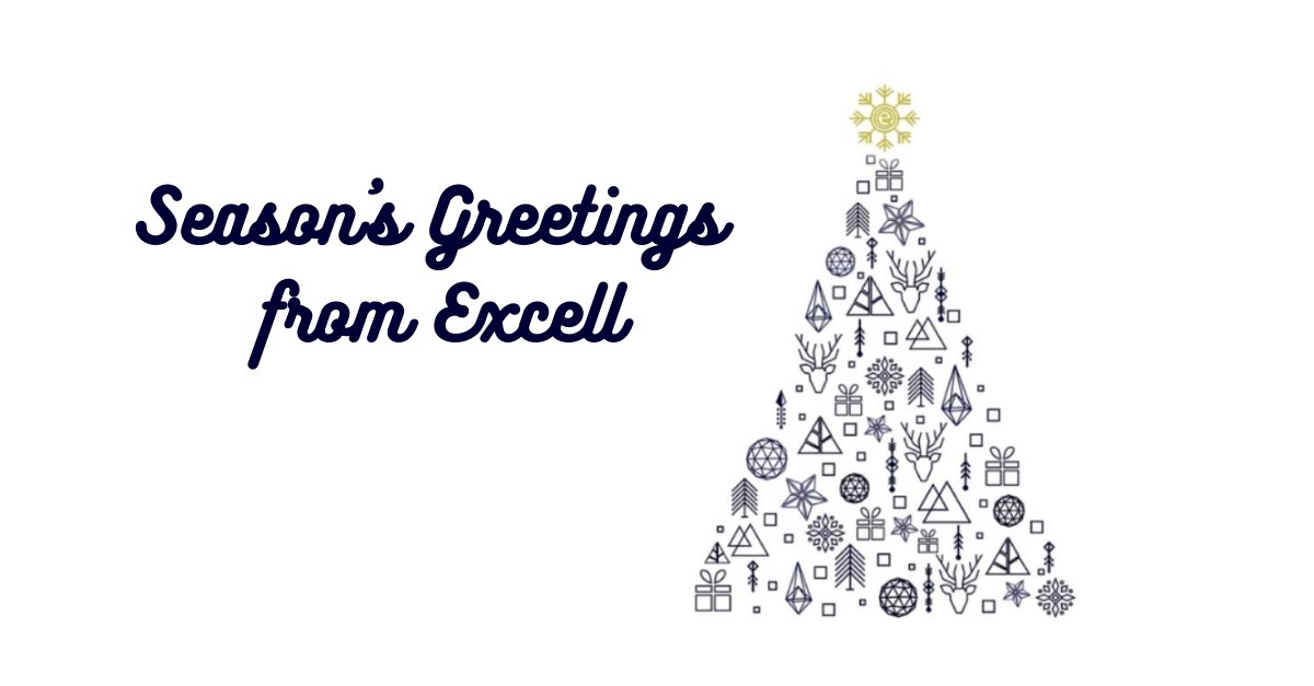 WavenetConnectd's tweet photo. Season's Greetings from Excell. 
If you need us, here's a reminder of our festive opening hours: https://t.co/Gs0D5HbBTN https://t.co/wQrXWdUVUz