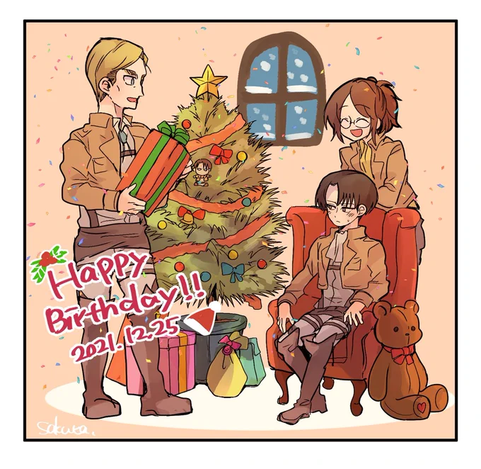 兵長おめでとう!🥳🎄
#リヴァイ生誕祭2021 