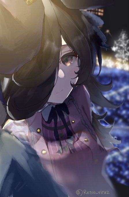 「お兄さま、お姉さま、メリークリスマス…だよ?」 #ウマ娘 #ライスシャワー 