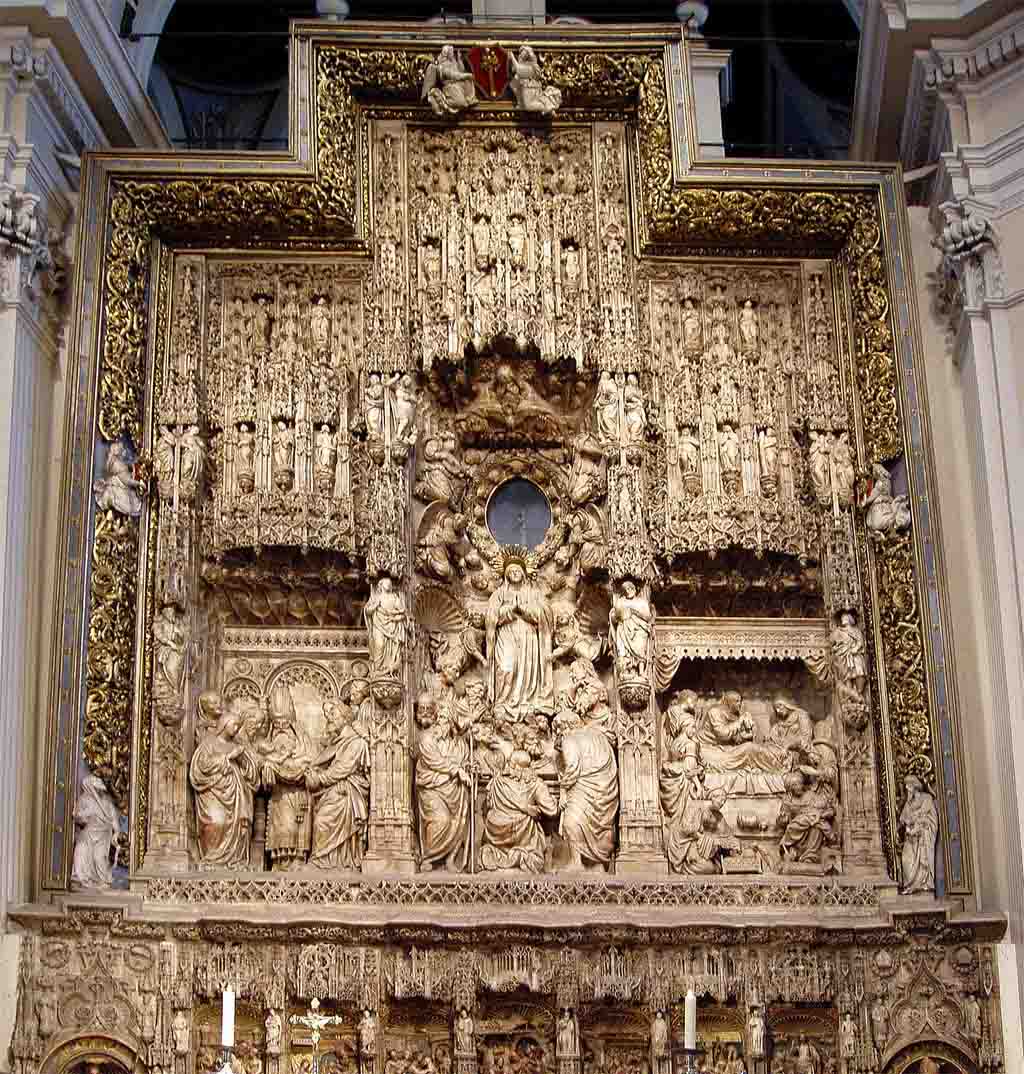 #TalDiaComoHoy de 1540 murió el excelso escultor aragonés Damián Forment, cuyo estilo, de formas suavemente modeladas e idealizadas y con personajes gesticulantes, tiene un origen donatelliano. Su obra maestra es el retablo mayor de la Catedral de Santo Domingo de la Calzada