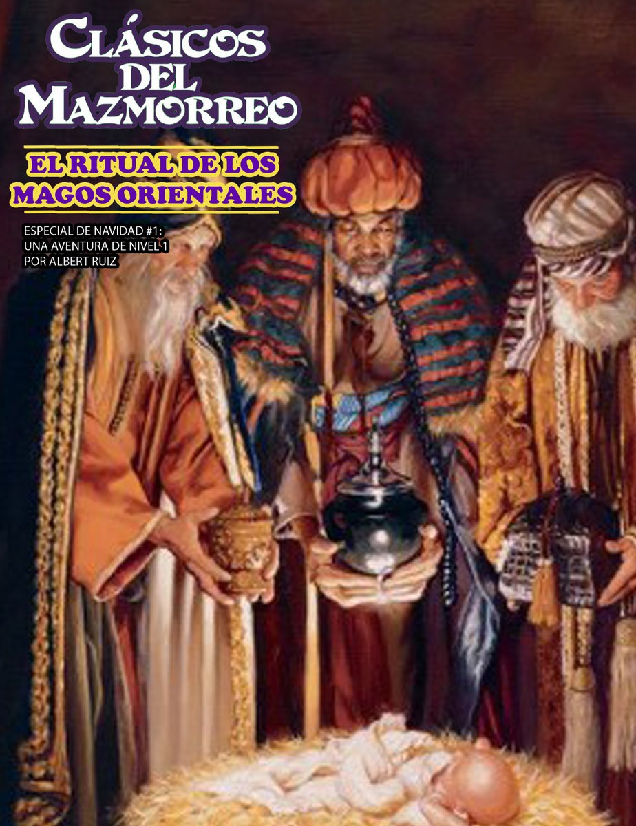 LaboratorioFrik's tweet photo. Feliz Navidad a todos. Hoy os regalo una aventura especial de Navidad para Clásicos del Mazmorreo: El ritual de los Magos orientales. Está un poco en cuadro pero la podréis jugar. 
https://t.co/2ODJJjZ4tC https://t.co/O9xnzB63bs