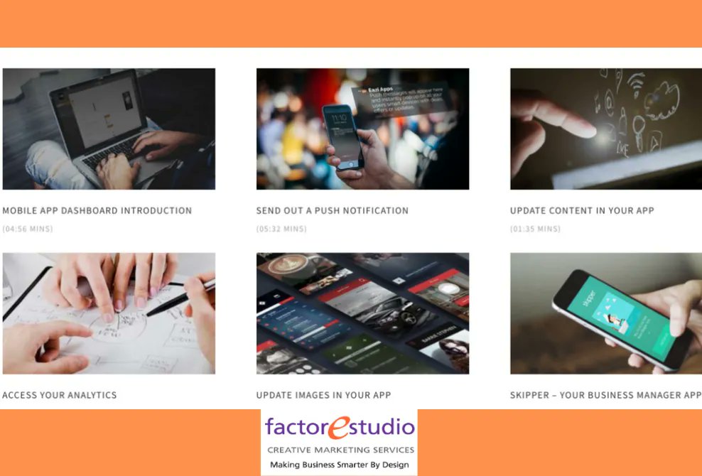 At factorestudio we believe strongly in supporting our clients to manage and get the best results from your #MobileApps.

We have produced #VideoResources to guide you through #AppManagement steps. 

See how to Manage your #App with video tutorials @ buff.ly/3plWbrY