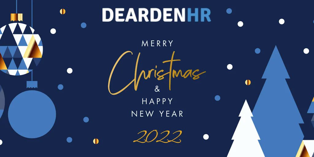 DeardenHr's tweet photo. We're signing off Twitter for a few days, so we wanted to wish everyone a very Merry Christmas and a Happy New Year from all of us here at Dearden HR! https://t.co/fQshq2W9Eg