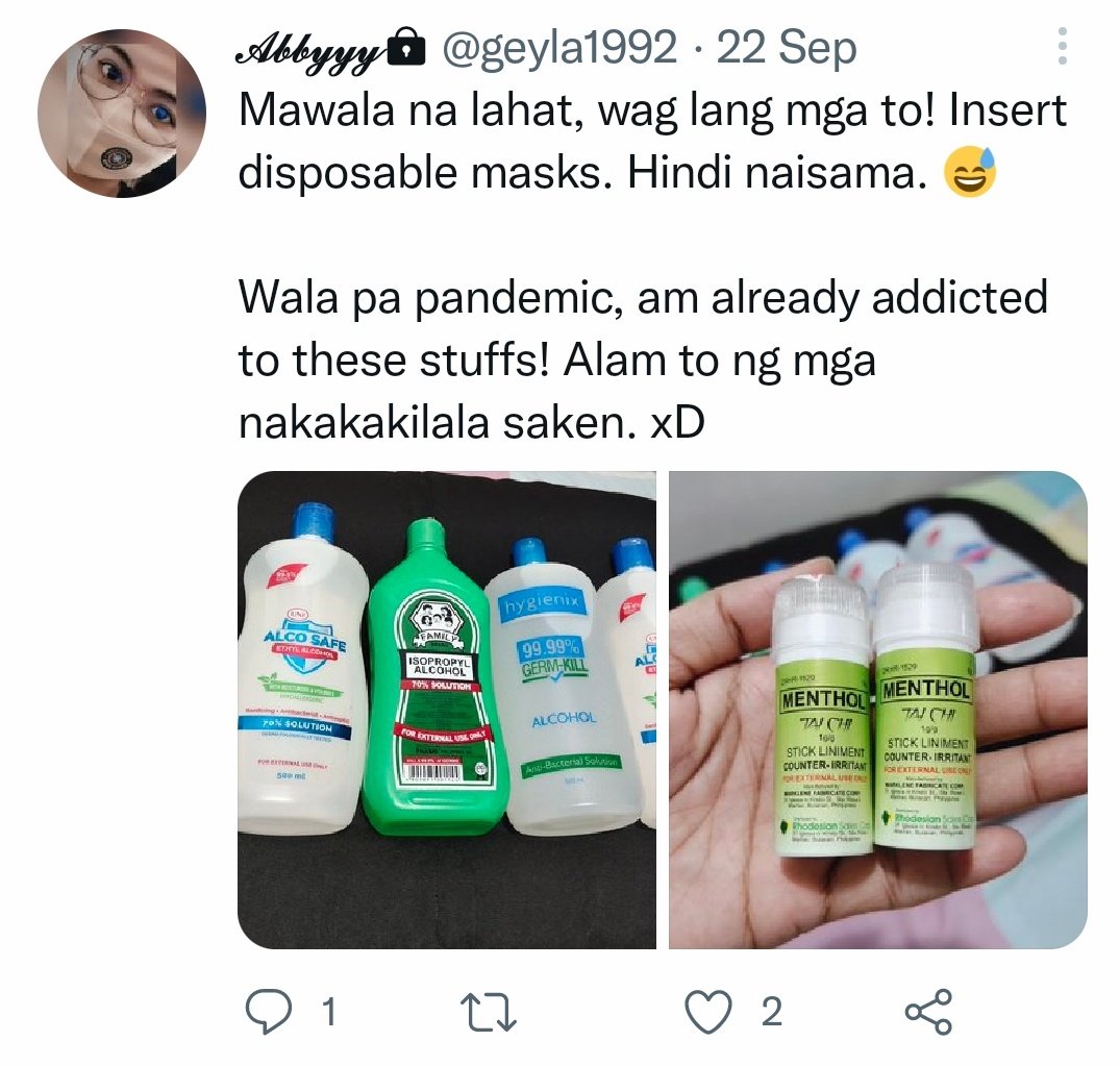 abbyloves08's tweet photo. Apir po tayo Ms She @sherynregisreal sa stick liniment. Kaso yung hawak hawak mo na nga, pero di mo pa din nahulaan. 🥴🥴😅 @meldeguiaaa 

Skl. xD https://t.co/RjBH2zpK63