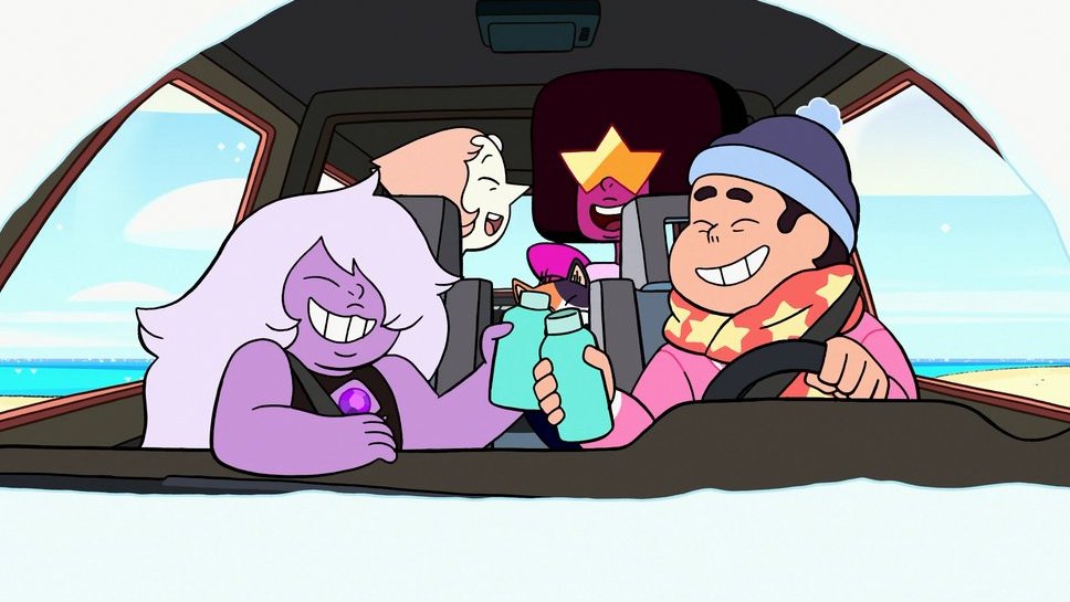 SUBrainRot's tweet photo. #StevenUniverse 
Here's just them chilling from the snow. https://t.co/lFk5emFLMZ