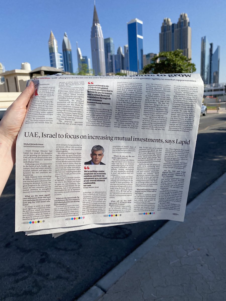 michaldivon's tweet photo. Nothing like holding that piece of paper! Wishing you all Shabbat Shalom, Merry Christmas and a Happy New Year from #Dubai 🇦🇪🇮🇱 @yairlapid https://t.co/DGBfm96mMB