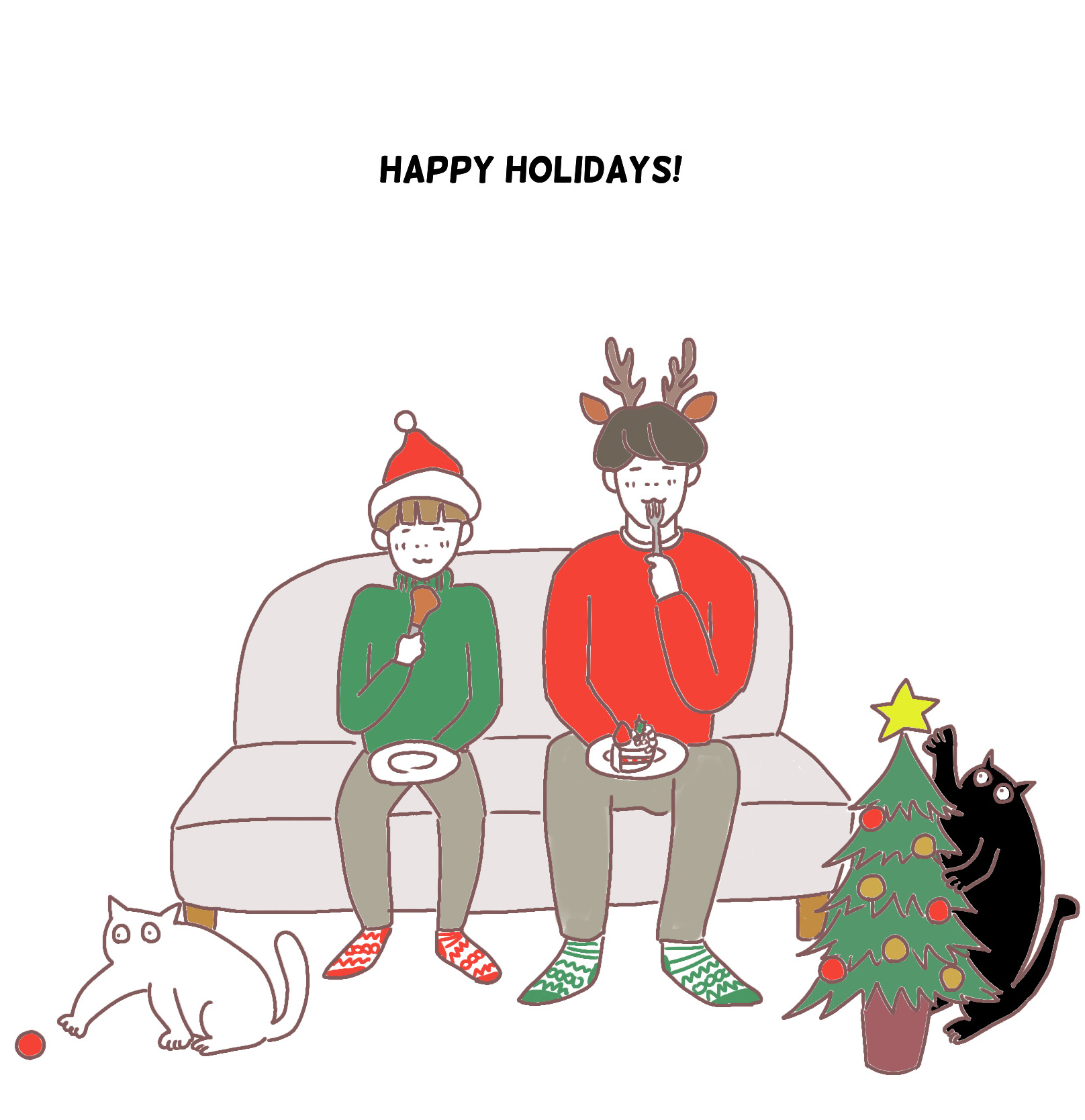 ネコウサオ Happy Holiday 日常漫画 漫画 猫漫画 猫 猫のいる暮らし 保護猫 保護猫と 創作漫画 カップル漫画 ほのぼの漫画 ほのぼの 身長差 身長差カップル イラスト 漫画が読めるハッシュタグ クリスマス T Co 4y6s3dnxgi Twitter