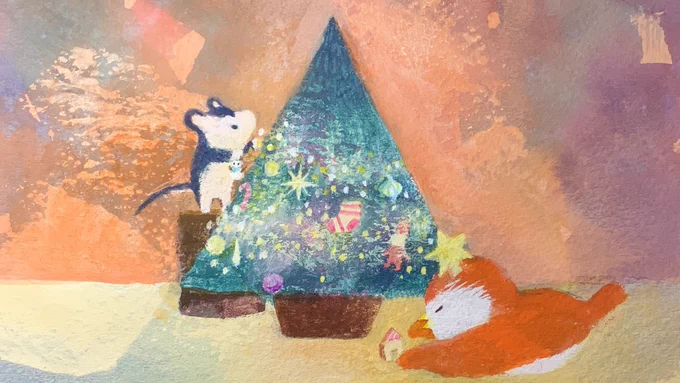 良いクリスマスイブを〜🌠

#絵描きさんと繫がりたい 