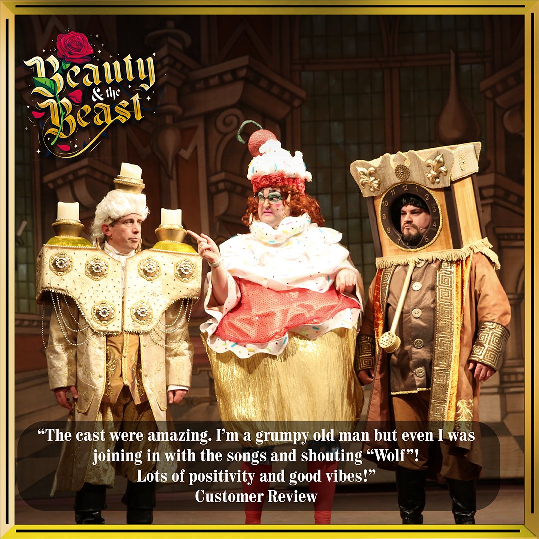 NTRLincoln's tweet image. We love hearing your feedback for Beauty and the Beast! This one made our day. We love that the Panto spirit is getting to everyone, no matter how grumpy!😂

We have a limited number of tickets left for our remaining shows, so get booking now:
bit.ly/2TC5eHA
