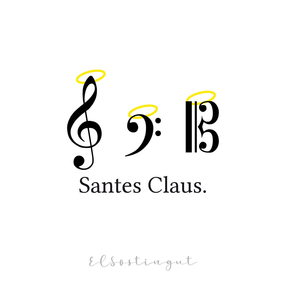 A casa nostra per Nadal només hi apareix el Tió. Les úniques Santes Claus que coneixem són aquestes!