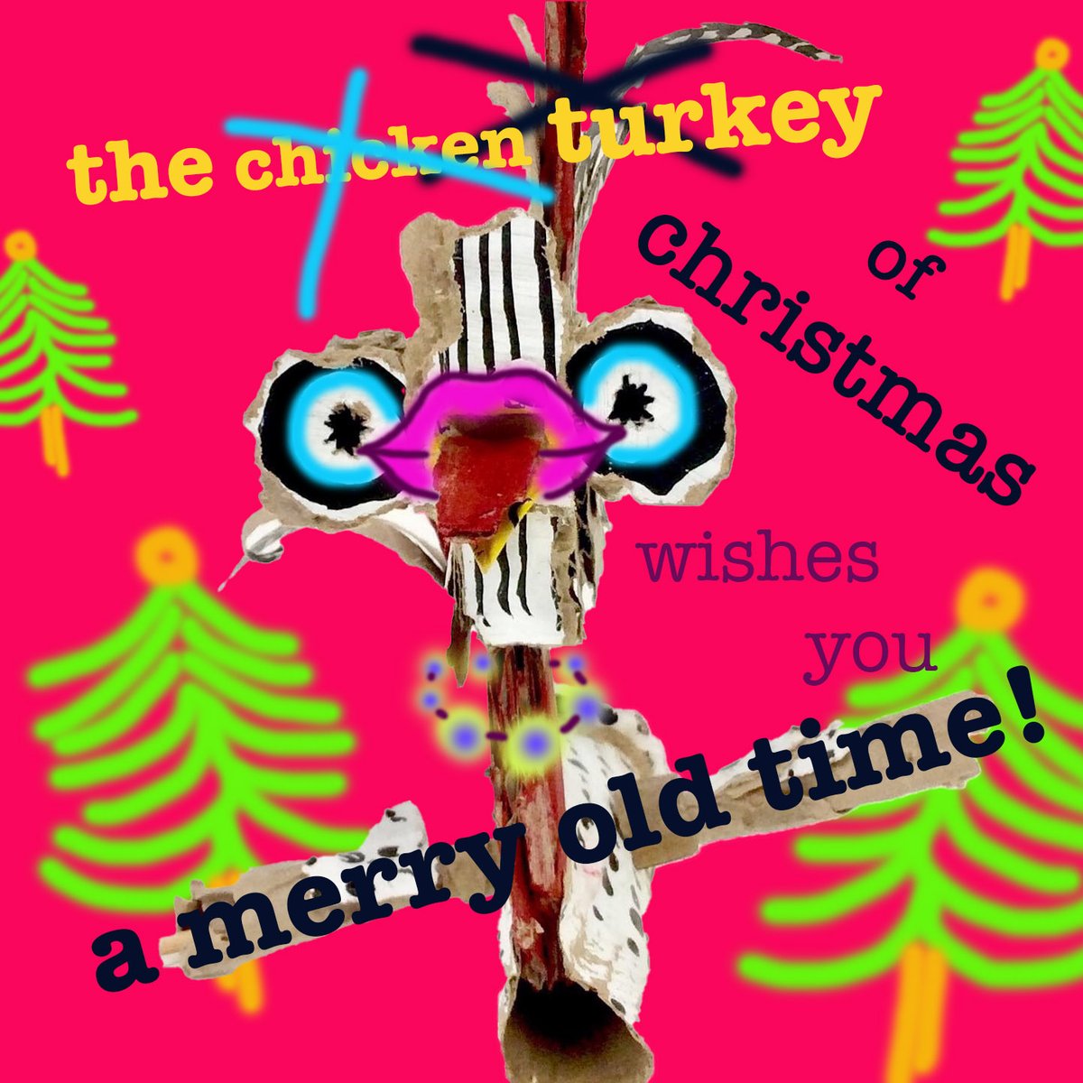 bunnvamp's tweet photo. Christmas Turkey (*cough*) wishes you a very merry festive season!
.
Thanks to everyone who’s followed me and given support in 2021. Have a fab time at Christmas and New Year, and here’s hoping 2022 will be, well, a bit smoother for all of us.
.
#christmasturkey #itsachicken https://t.co/Md5JtEtuoJ