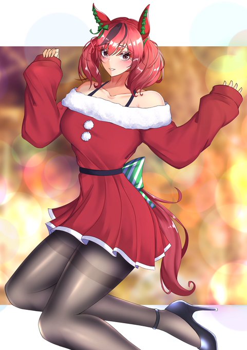 #ウマ娘プリティーダービー
#ウマ娘
クリスマスナイスネイチャ 🎄🎅 