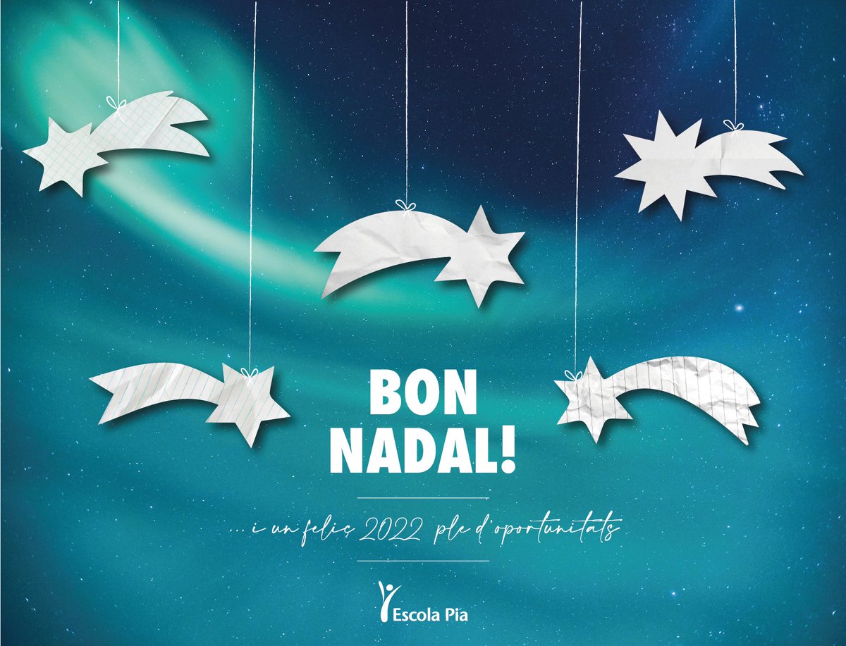 Bon Nadal i un 2022 ple d'oportunitats per a tothom! #escolapiabalaguer